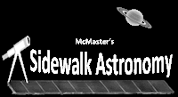 McMaster Sidewalk Astronomy logo